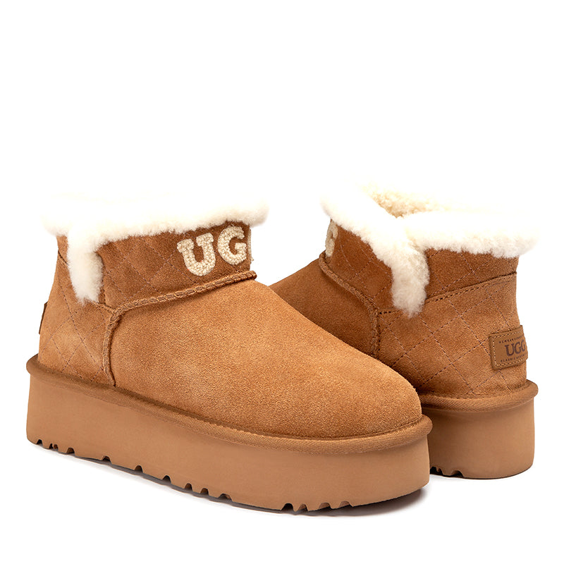 Logo Mini Platform Ugg Boots