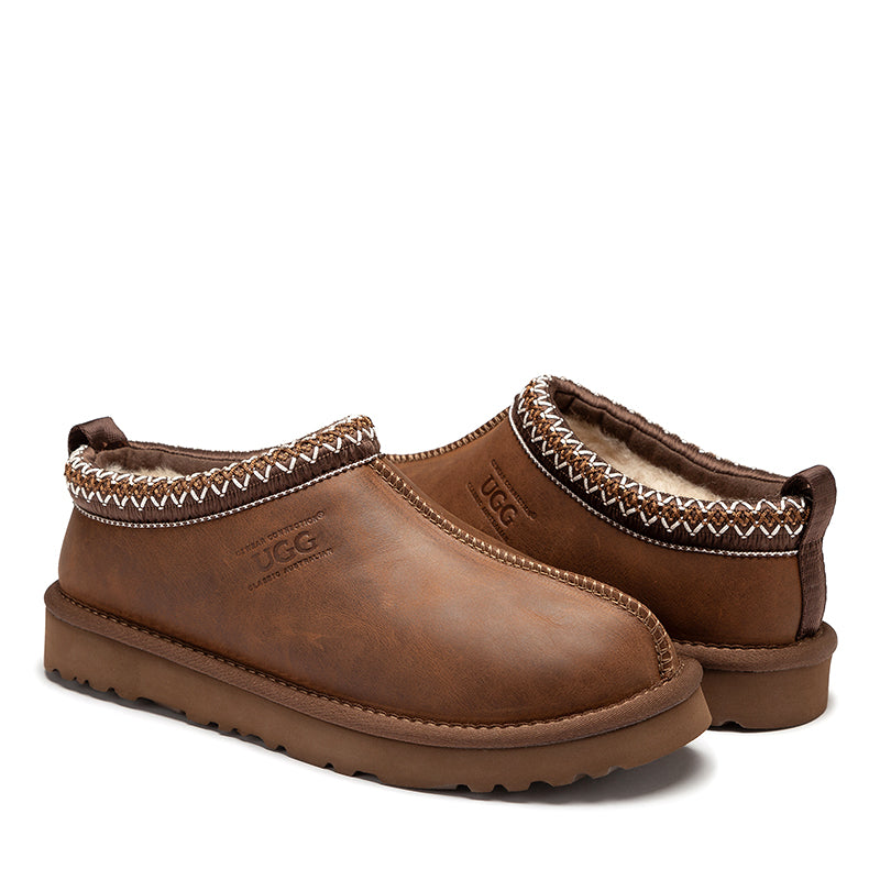 Tas Oiled Leather Ugg Slipper