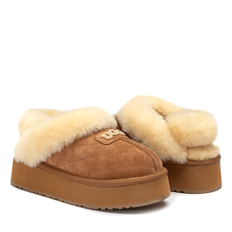 Fluffy Strap Platform Uggs