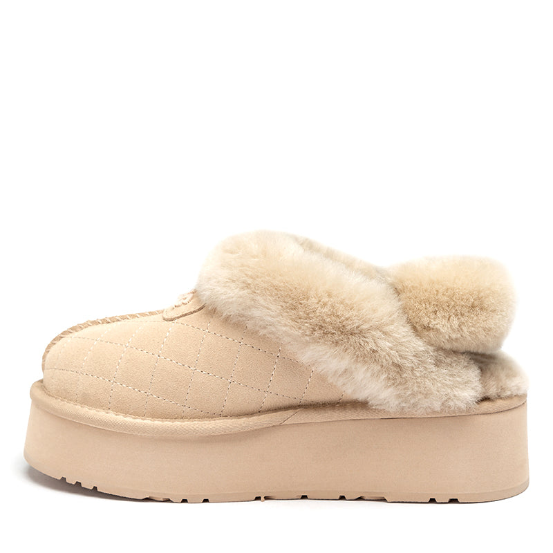Fluffy Strap Platform Uggs