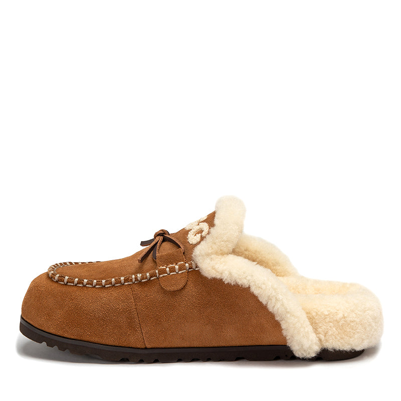 Lace Logo Ugg Slippers