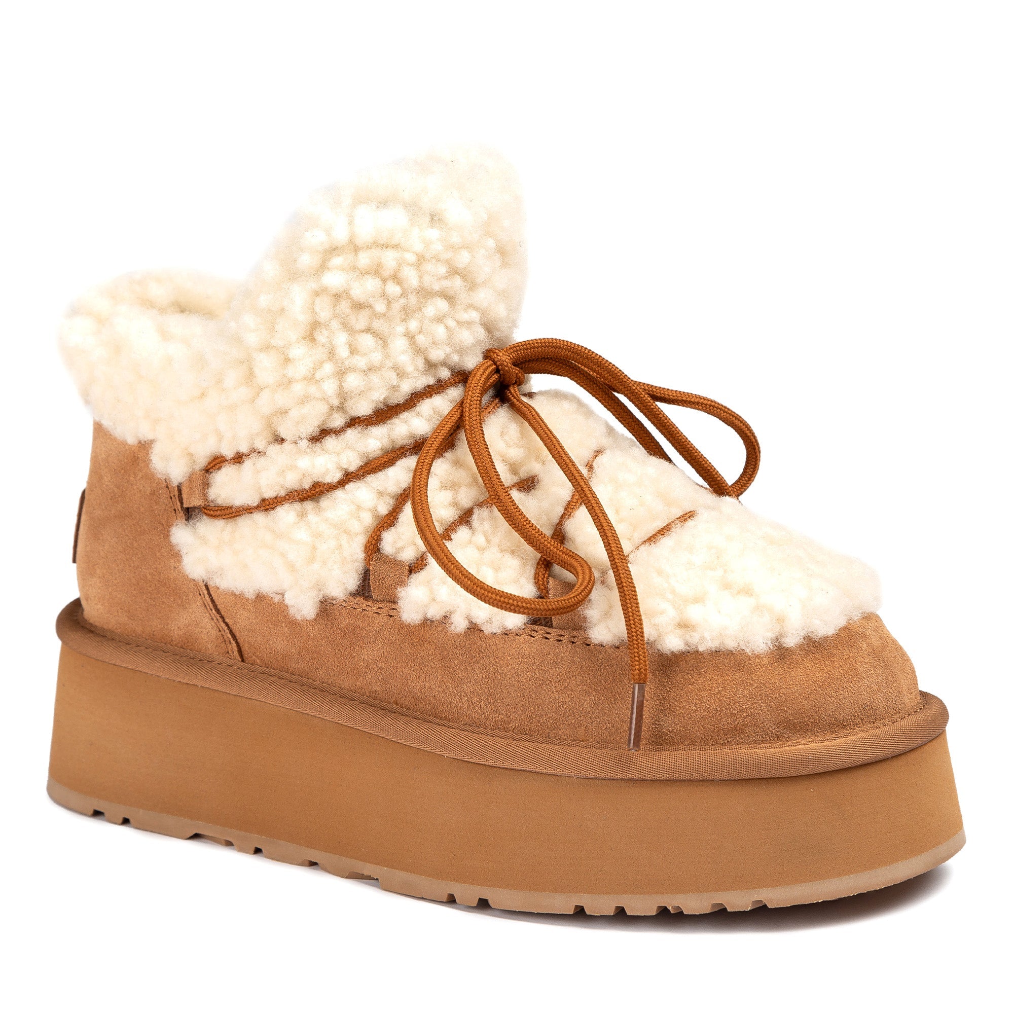 Fluffy Lace Platform Uggs