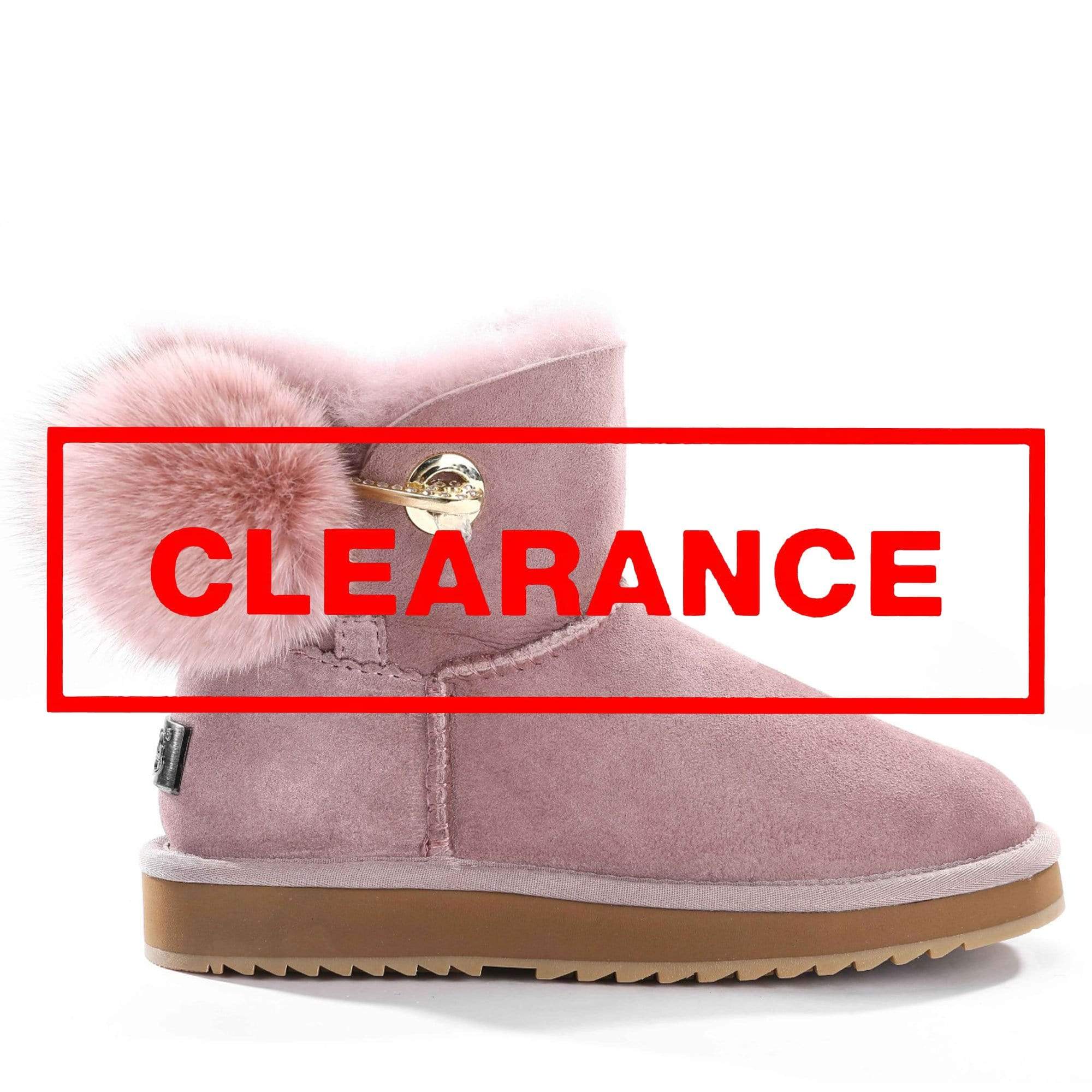Mini Mink Furball Sheepskin Boots