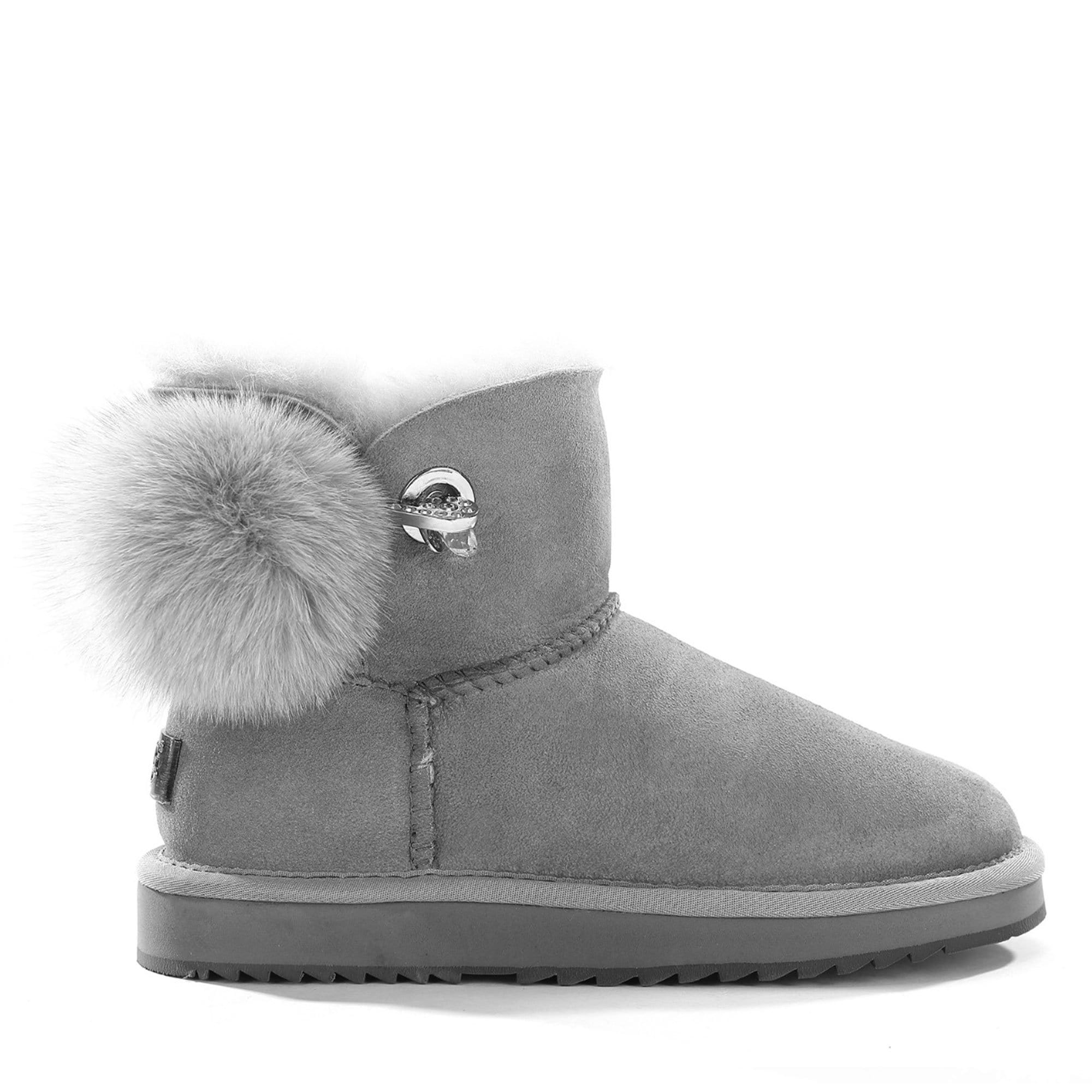 Mini Mink Furball Sheepskin Boots