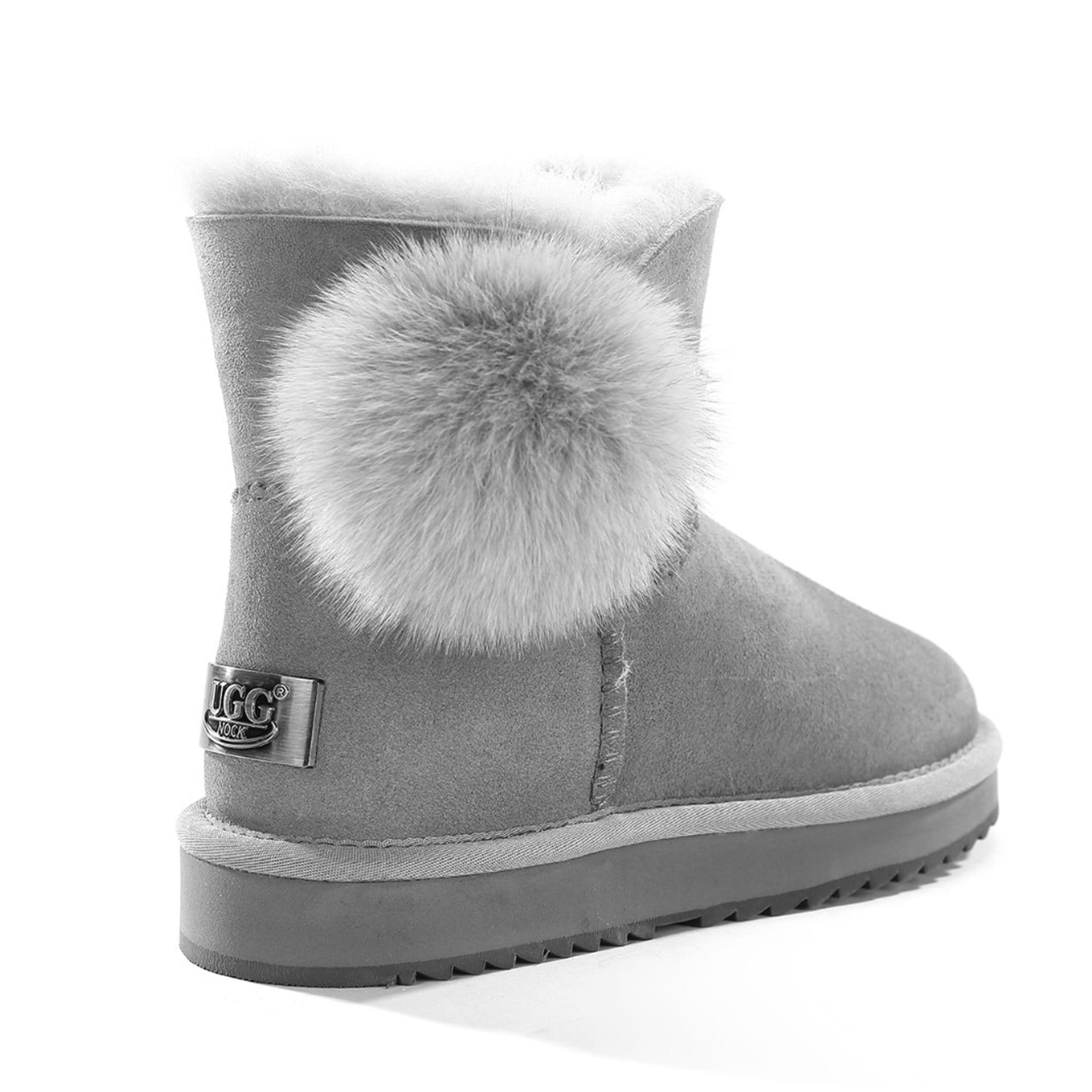 Mini Mink Furball Sheepskin Boots