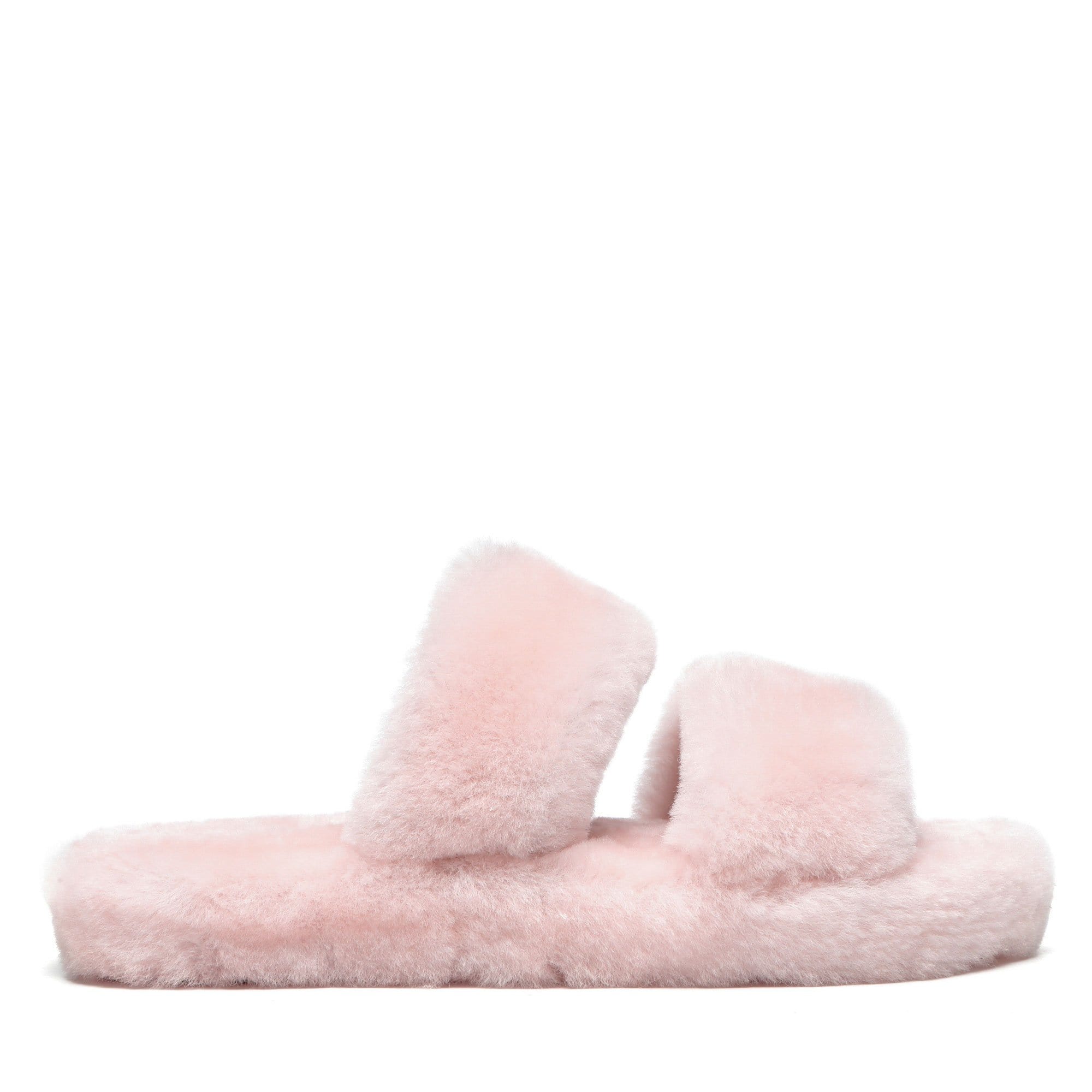 UGG Double Strap Women Fluffy Slides