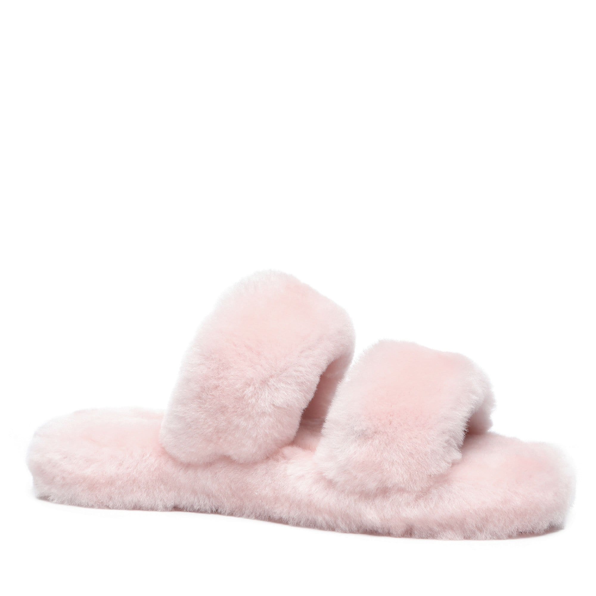 UGG Double Strap Women Fluffy Slides