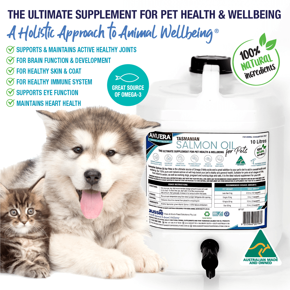 Tasmanian Salmon Oil for Pets 10 Litres