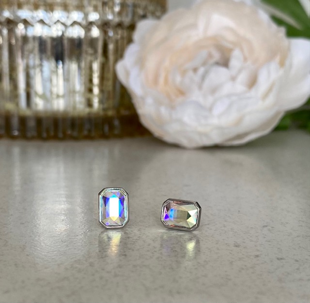 Radiant Crystal Earrings - Aurore Boreale