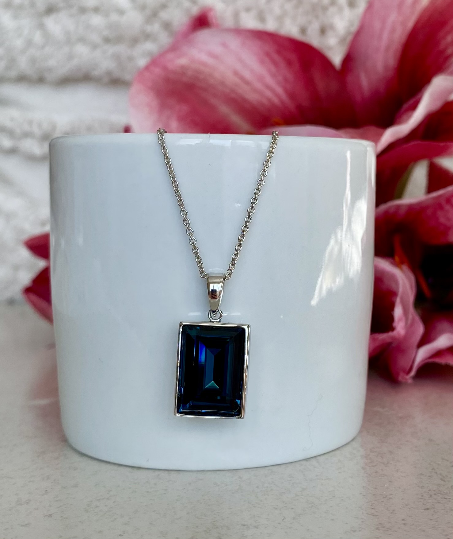 Emerald Cut Ring - Montana Blue