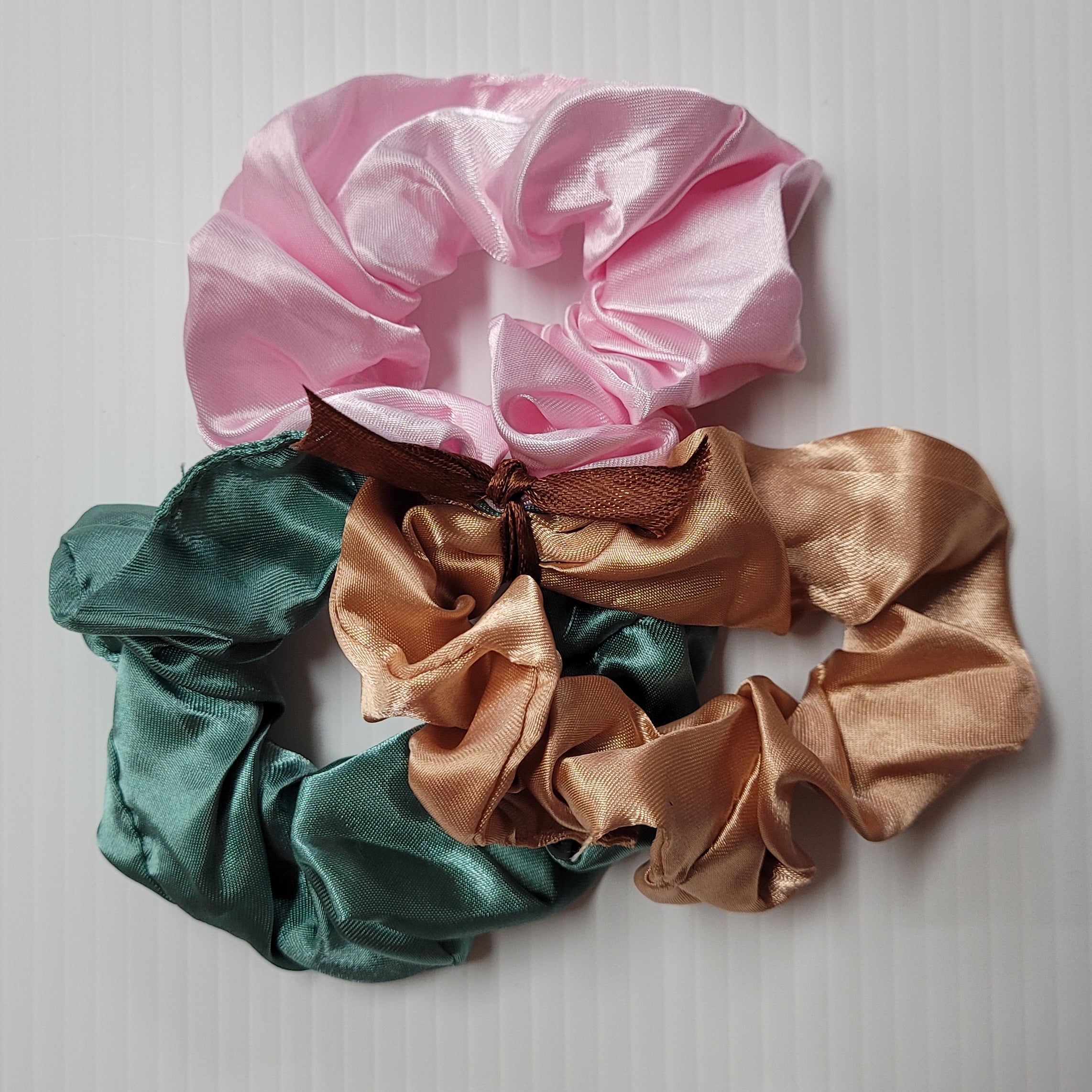 Satin Scrunchies - 3 Pack