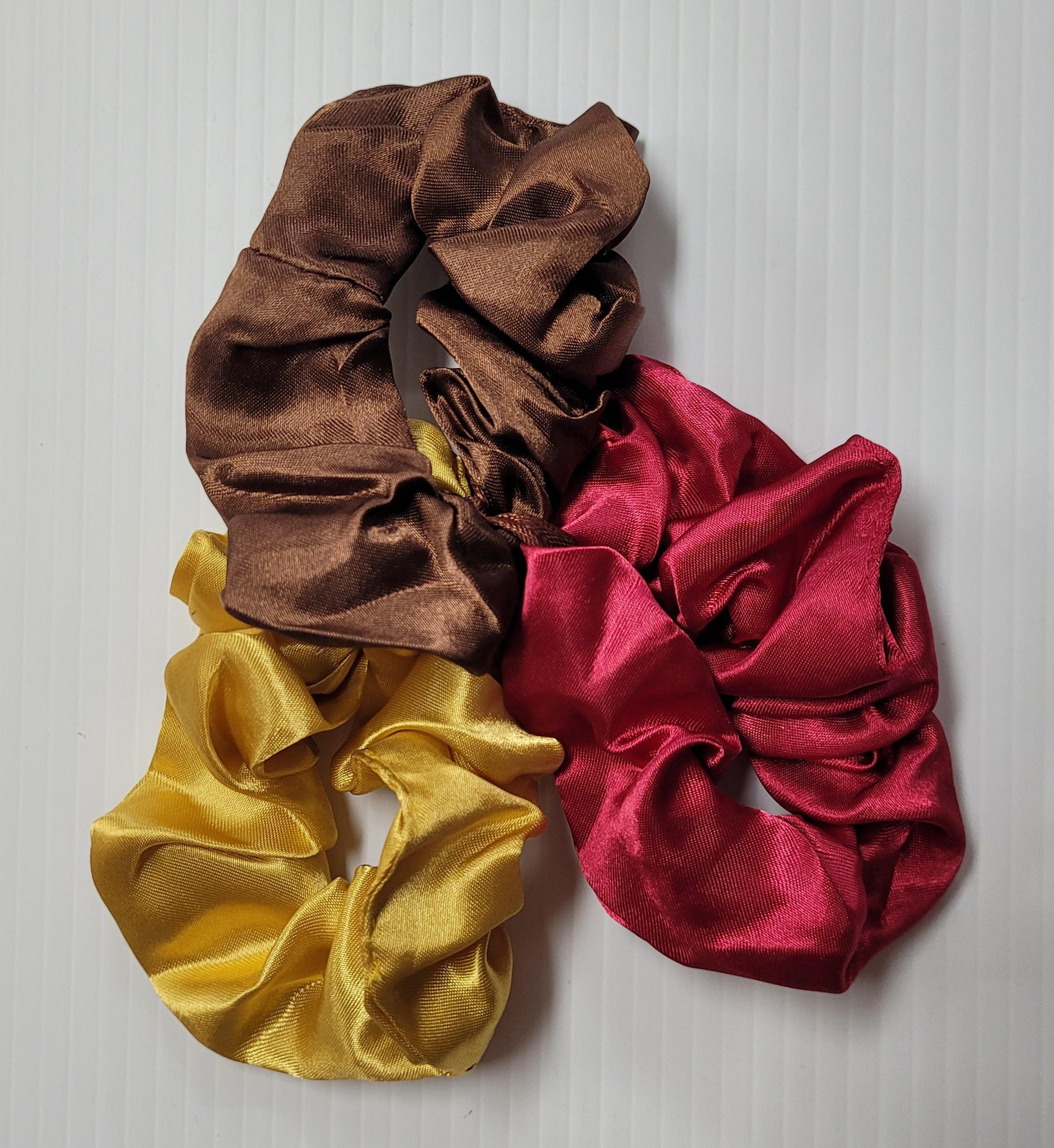 Satin Scrunchies - 3 Pack