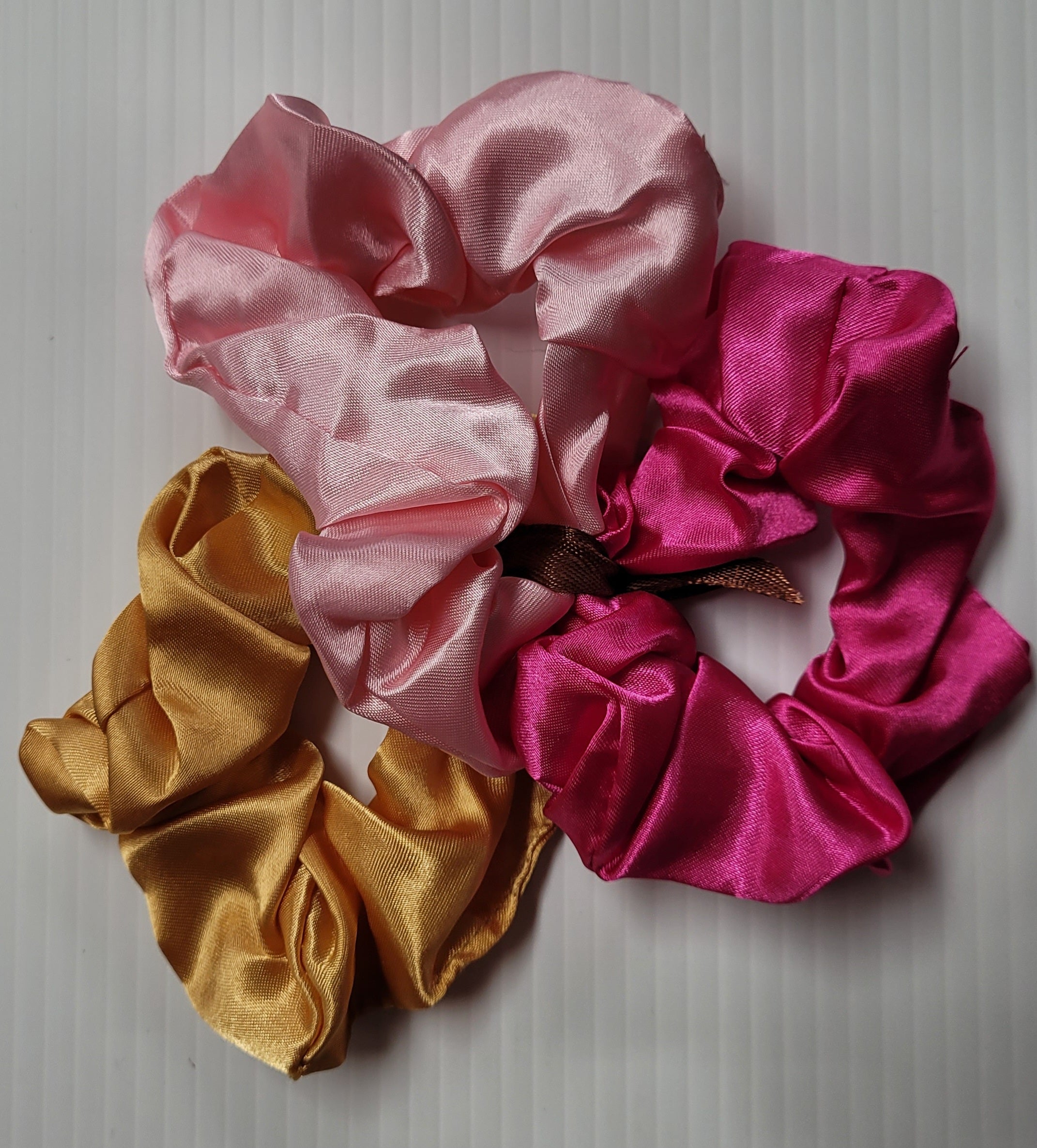 Satin Scrunchies - 3 Pack