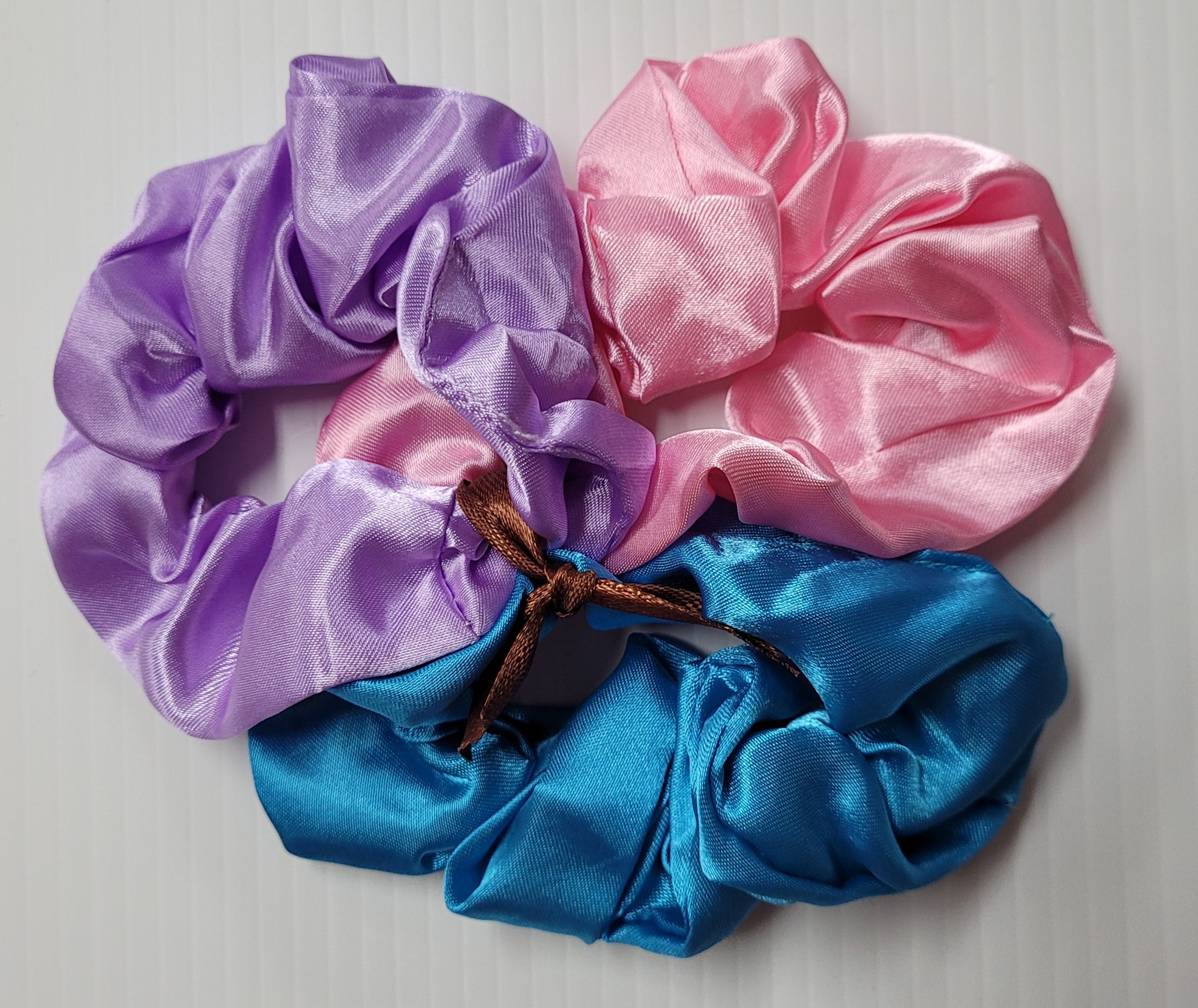 Satin Scrunchies - 3 Pack