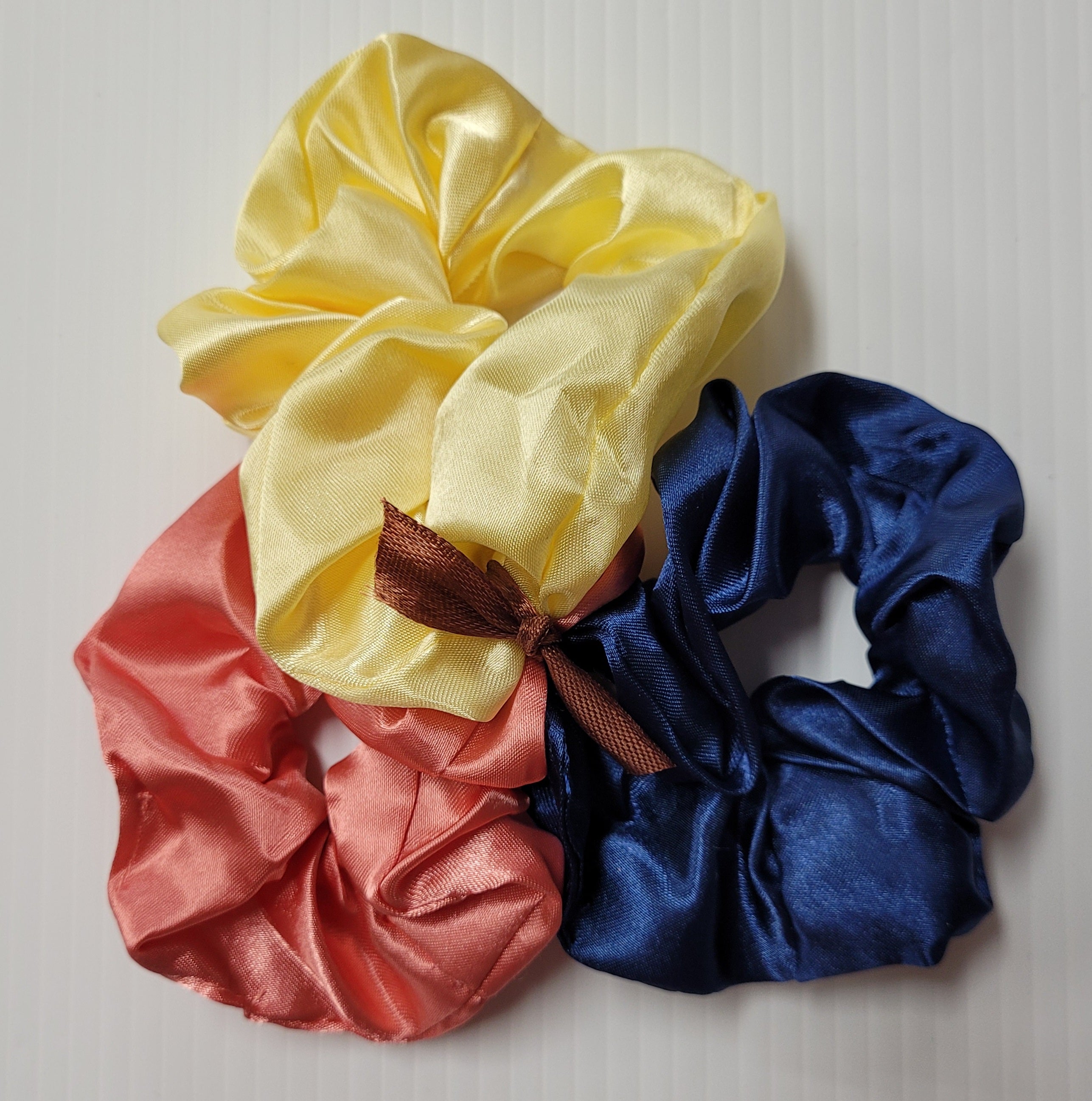 Satin Scrunchies - 3 Pack