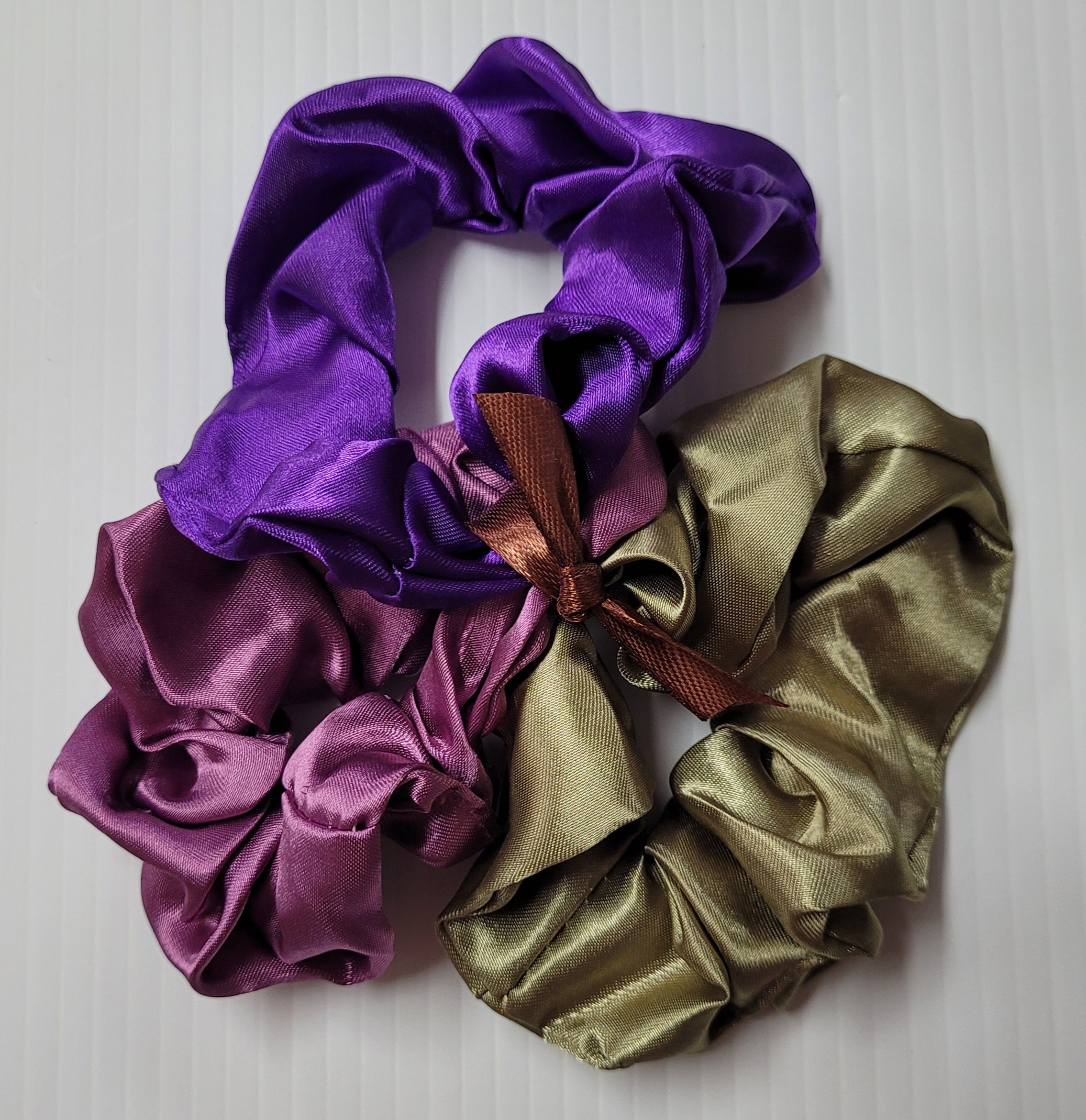 Satin Scrunchies - 3 Pack