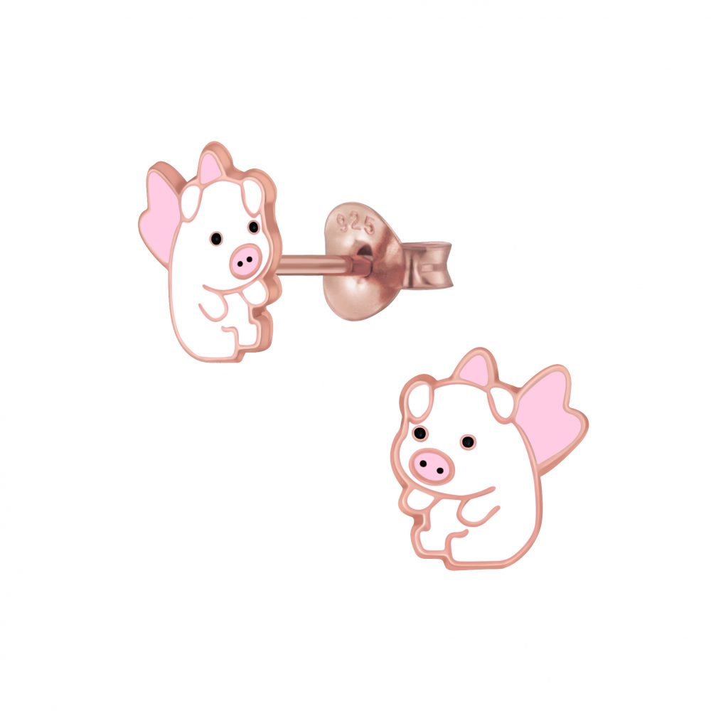 Flying Pig Stud Earring