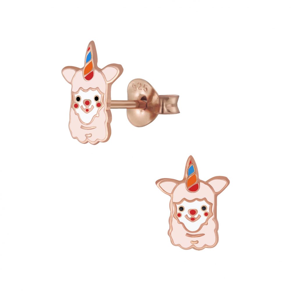 Unicorn Llama Stud Earrings