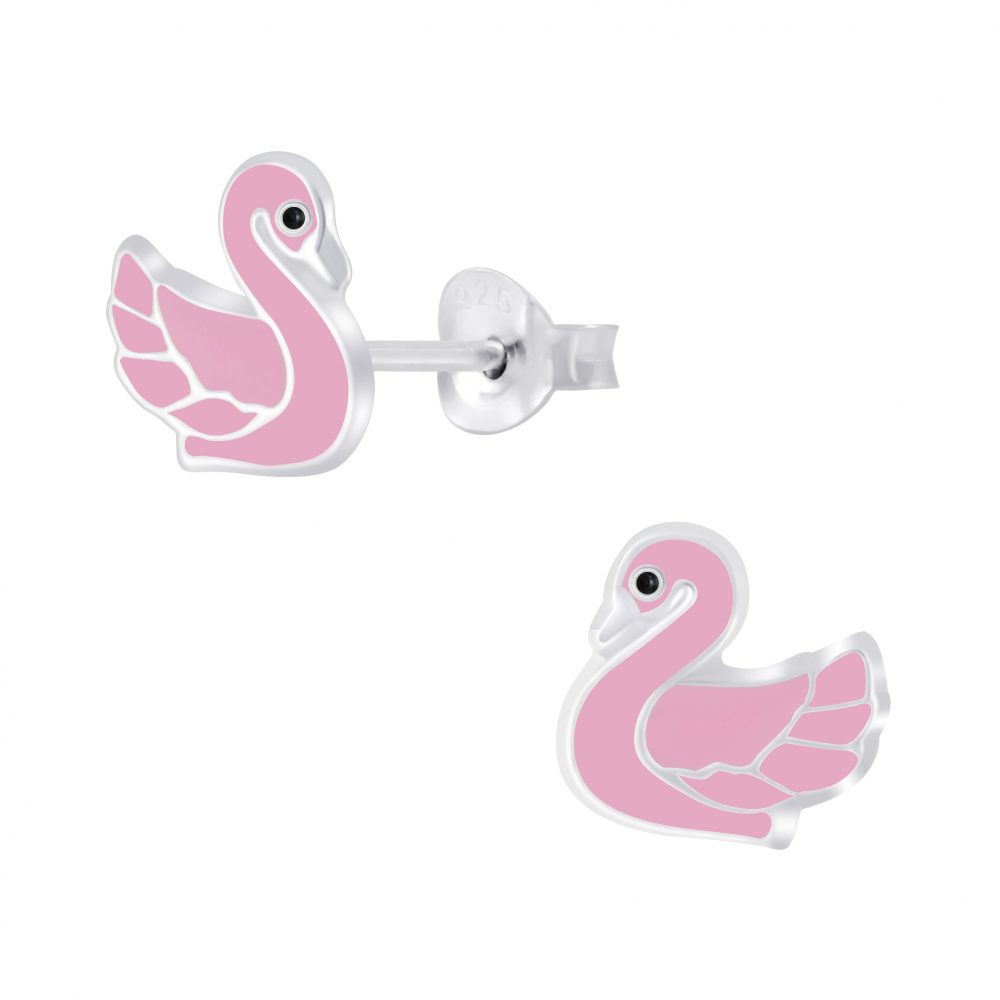 Swan Stud Earring