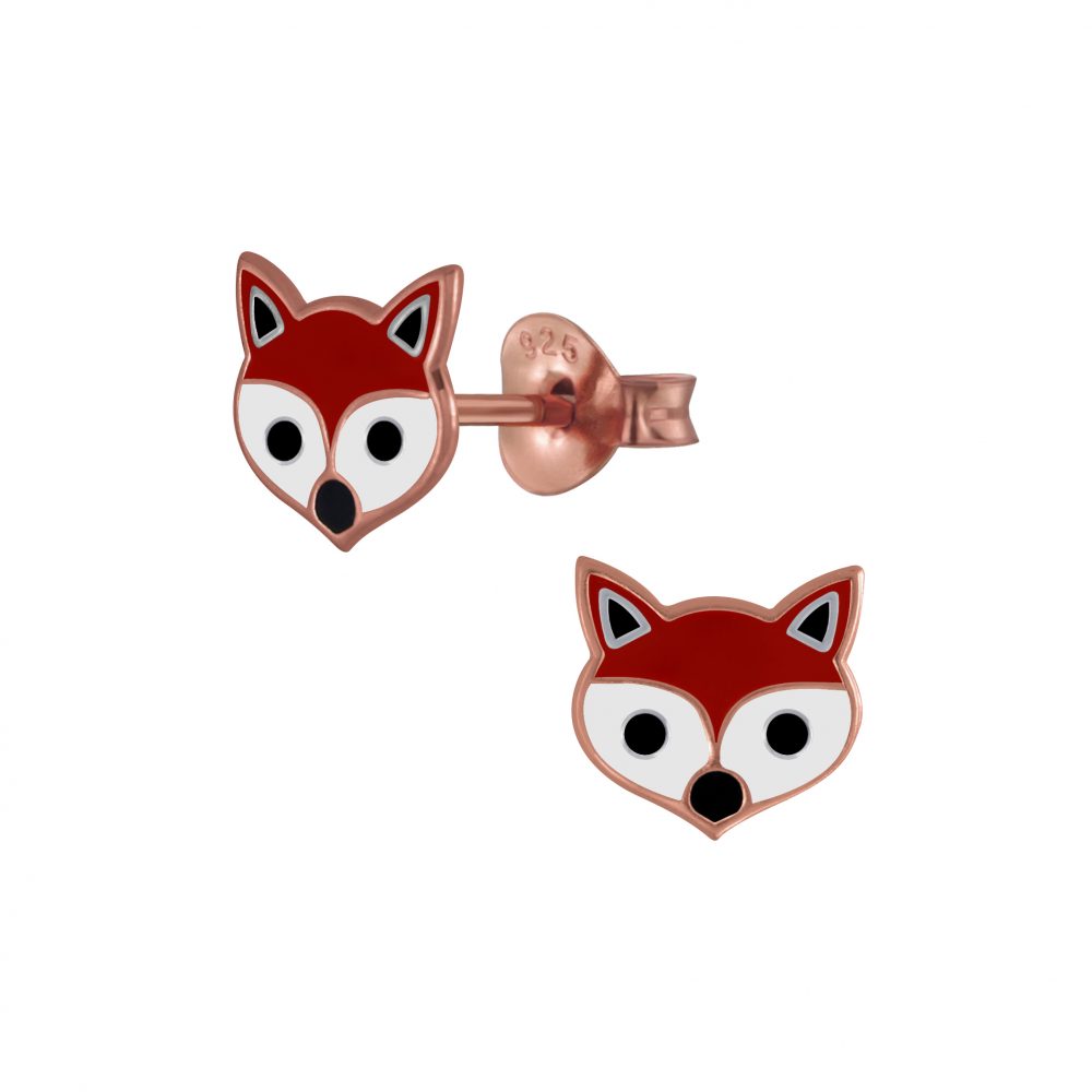Fox Face Stud Earring