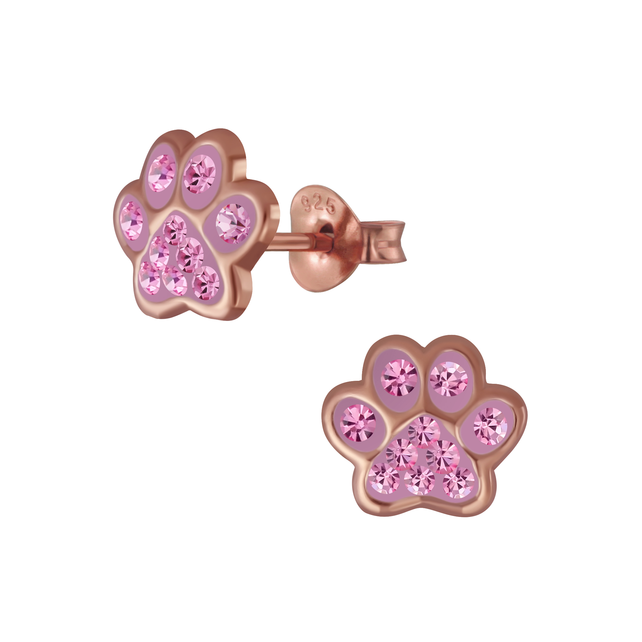 Puppy Print Stud Earring