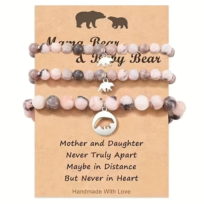 Bracelet set - mama bear & baby bear