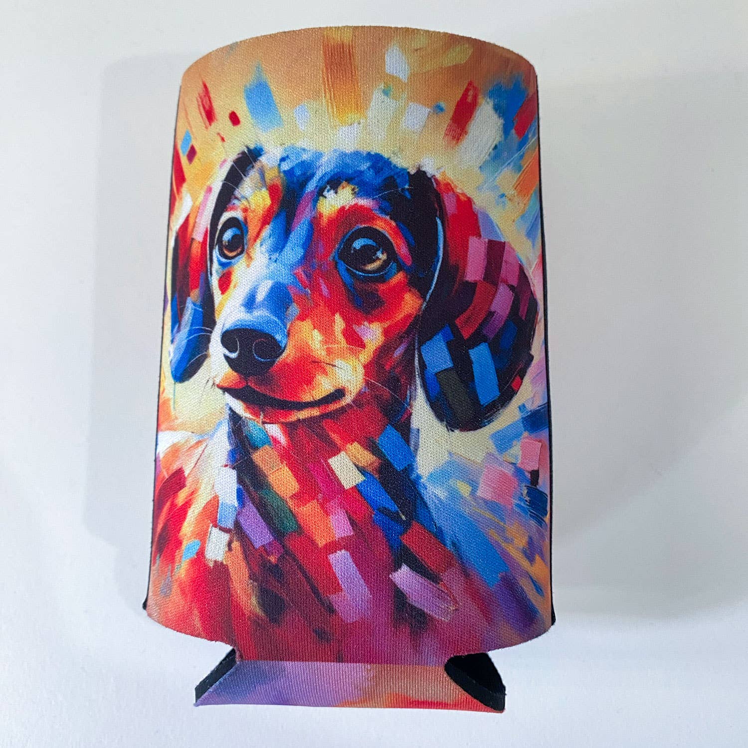 Dachshund Quote Flat Stubby Holder Cooler