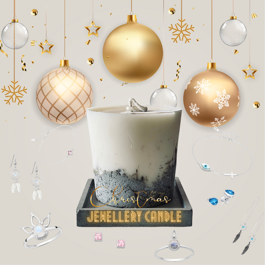 Limited Edition Christmas Pudding Jewellery Candle