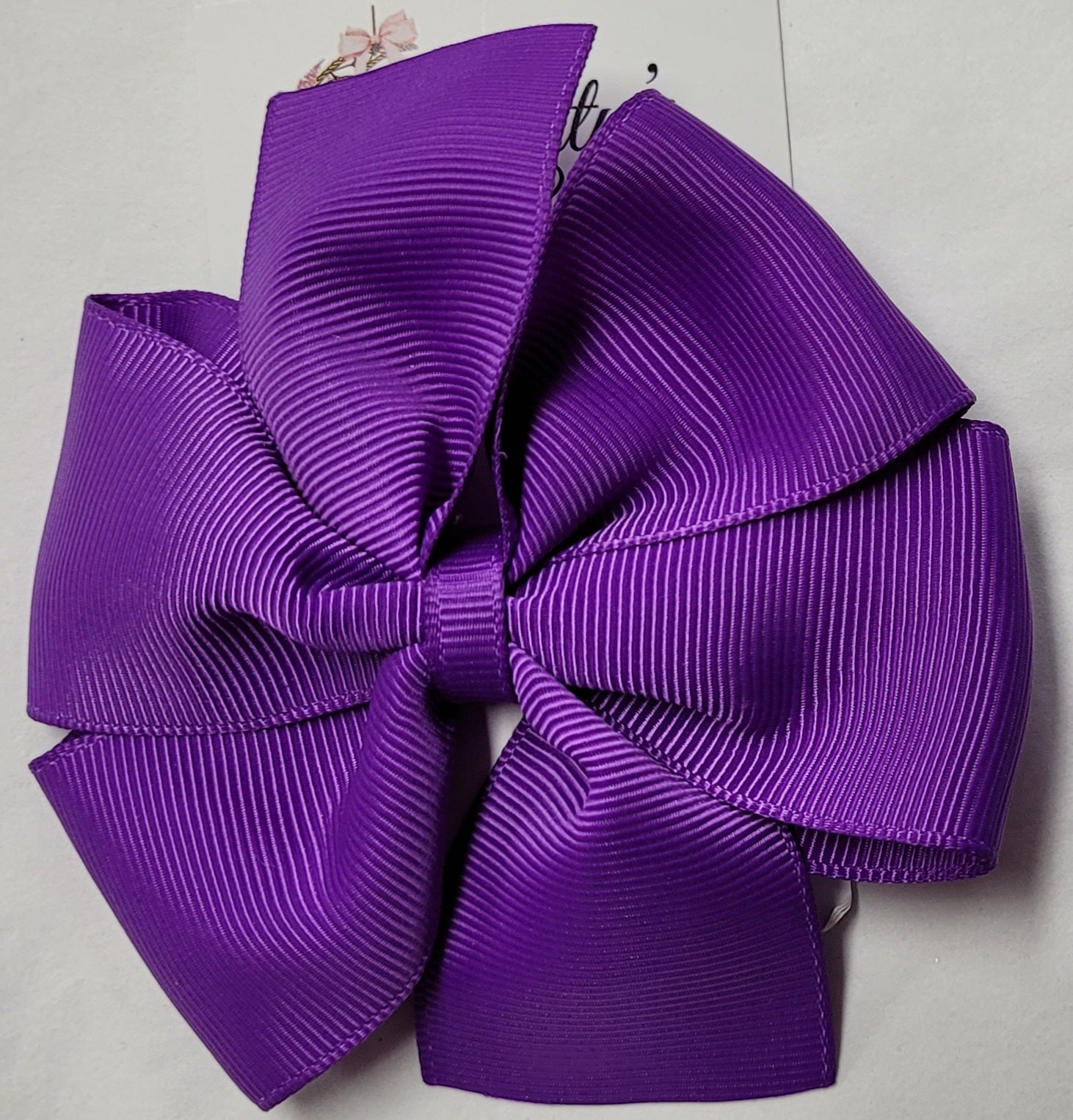 Bow Hair Clips - Plain Colours - Lot 1