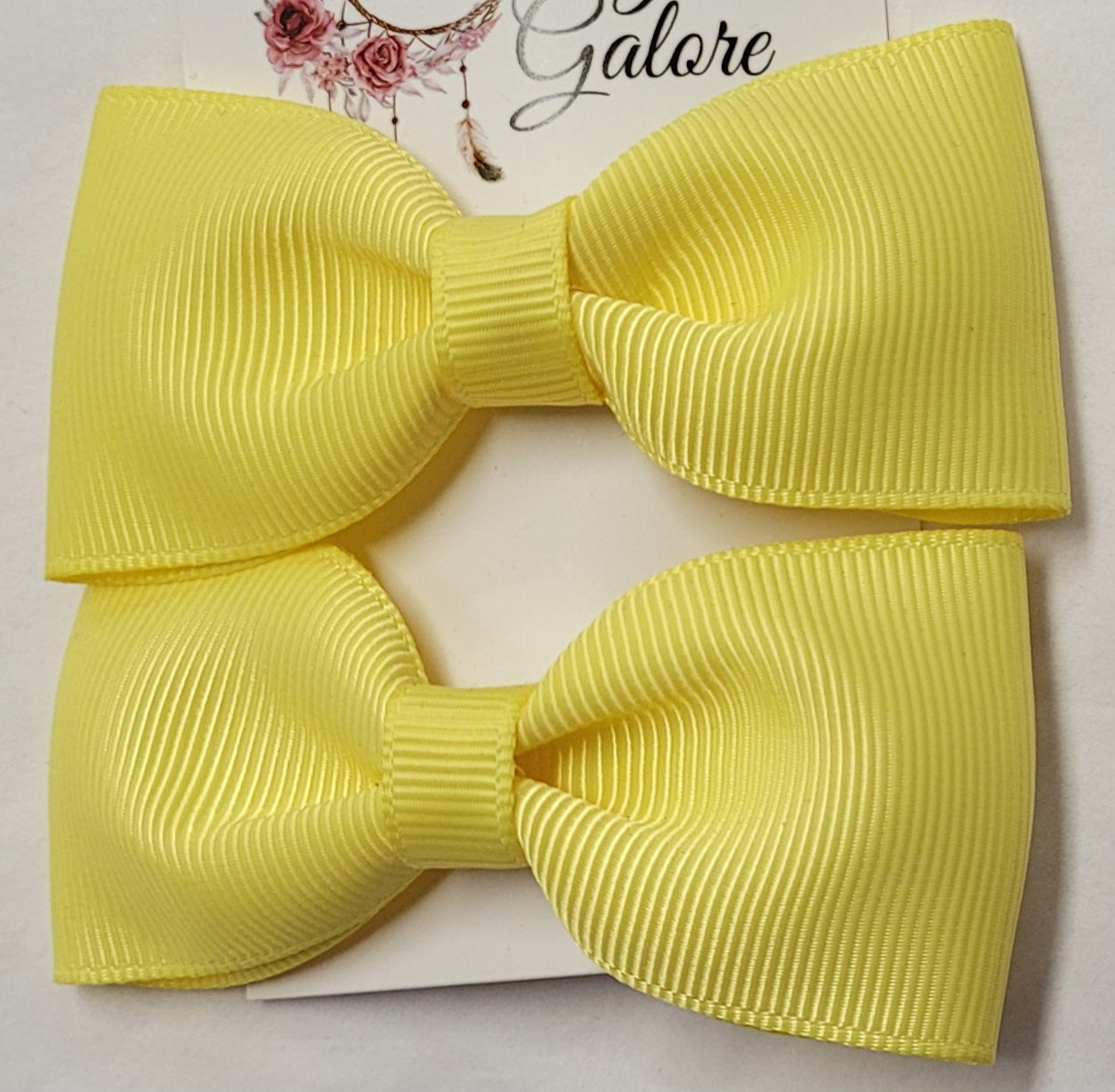Hair Bow Clips - Set of Two Plain