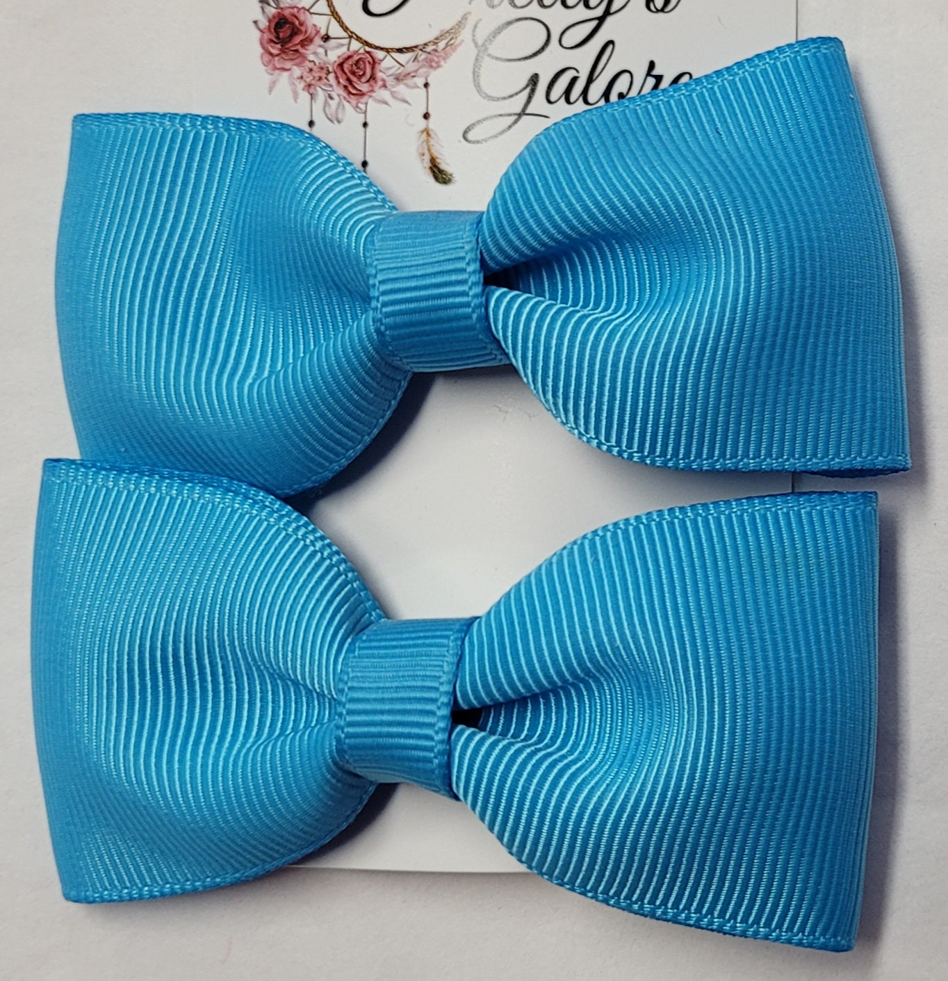 Hair Bow Clips - Set of Two Plain