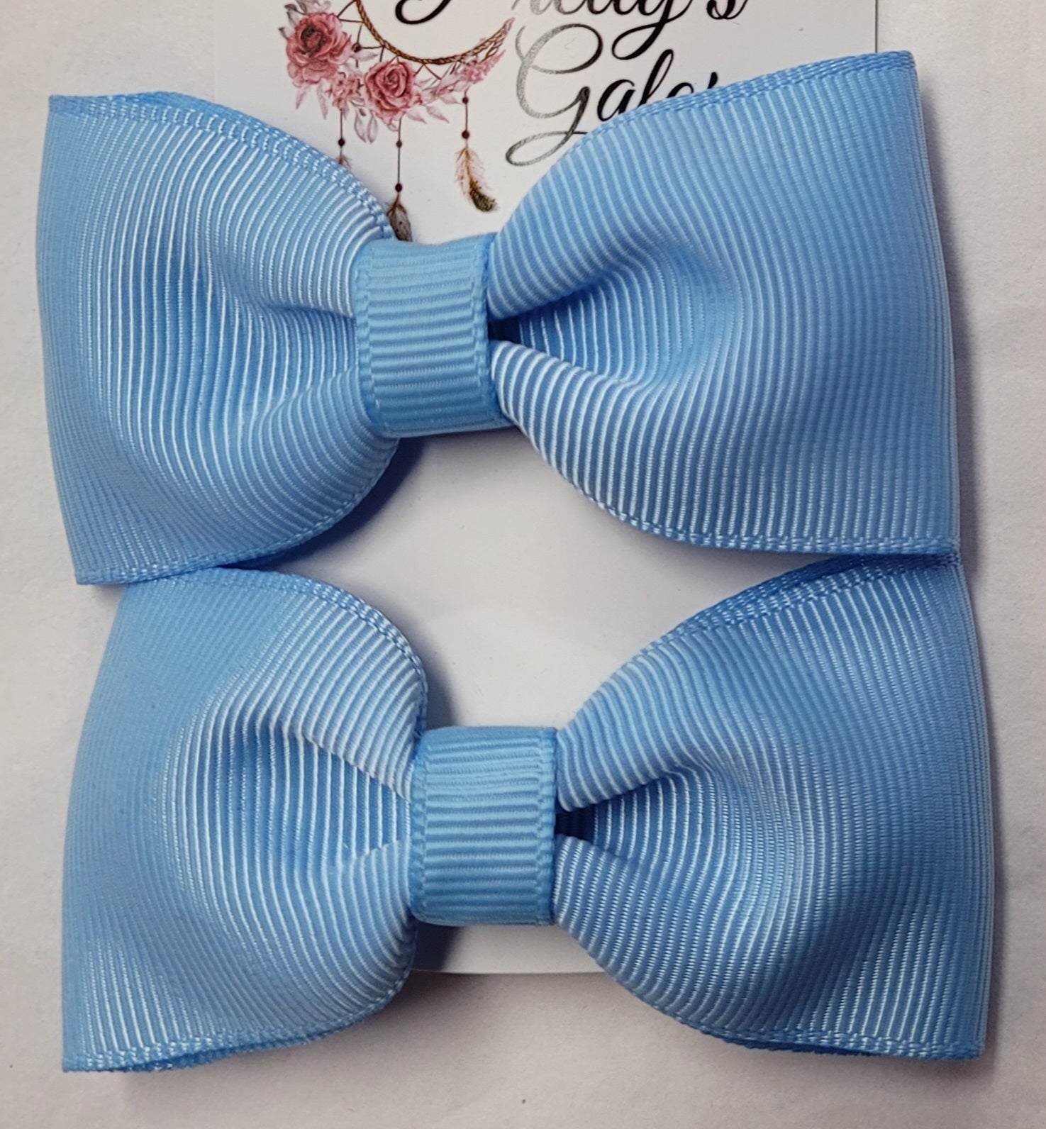Hair Bow Clips - Set of Two Plain