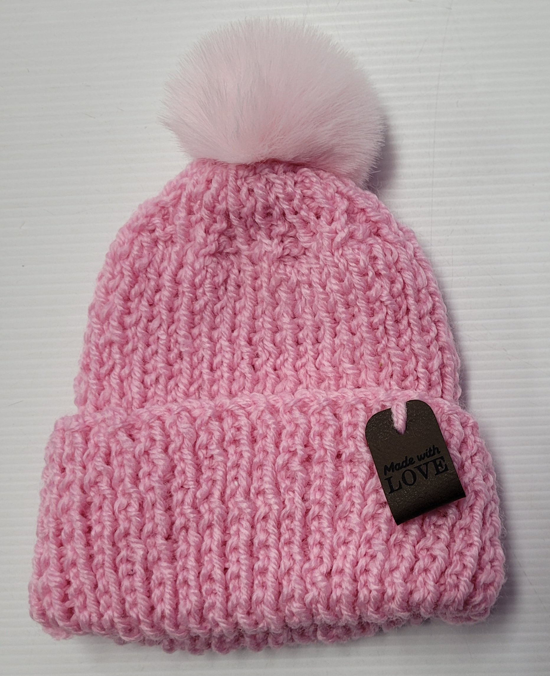 Beanies with Pom Poms - Babies and Children
