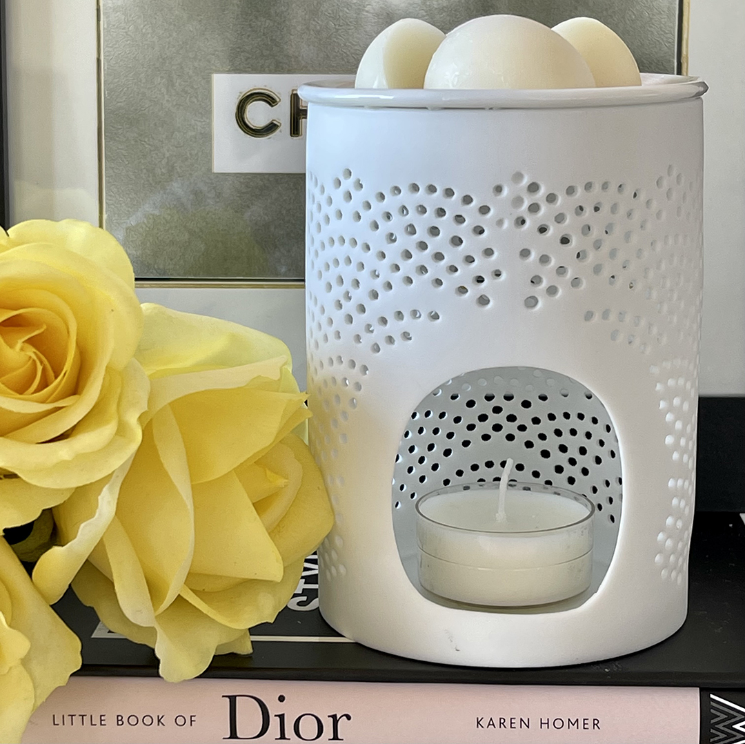 White Mandala Oil Burner