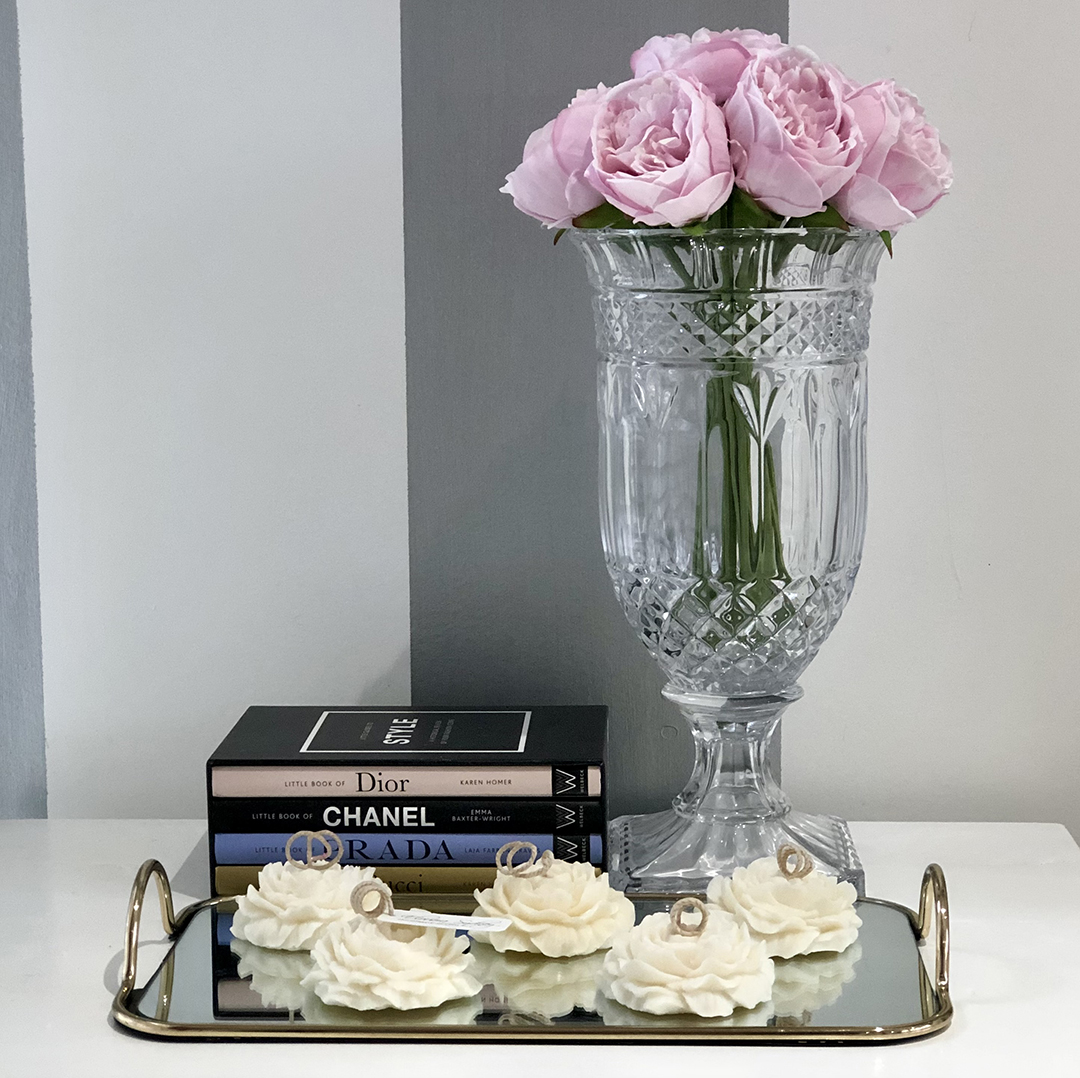 Peony Bloom Candle - Set of 5