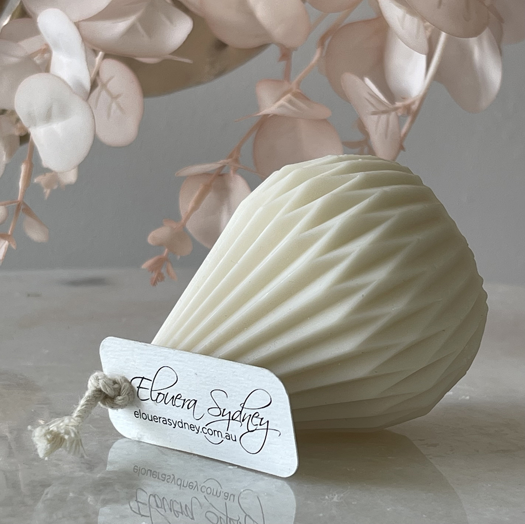 Origami Pear Drip Candle