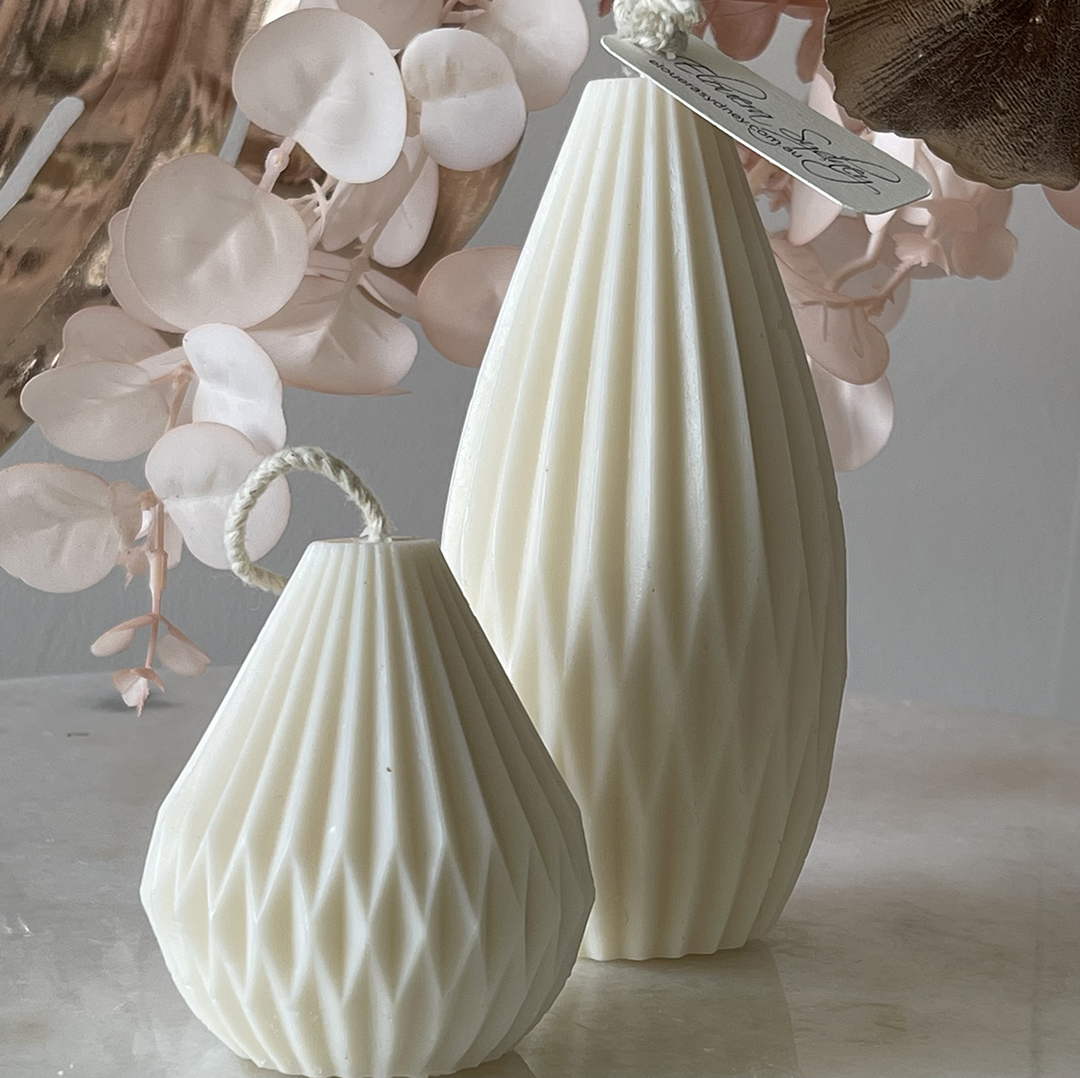 Origami Pear Drip Candle