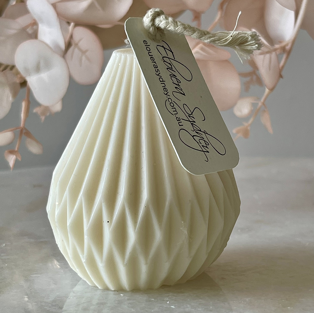 Origami Pear Drip Candle & Amber Duo
