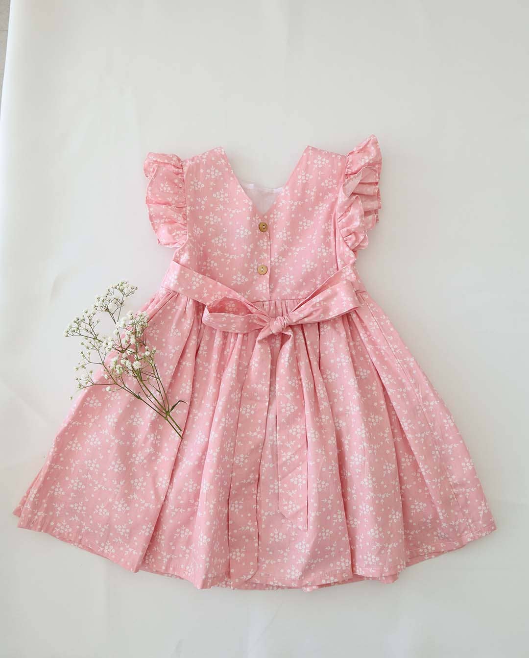 Girl Alice Blossom Pink Two-way Dress  (100% Cotton): 2-3T