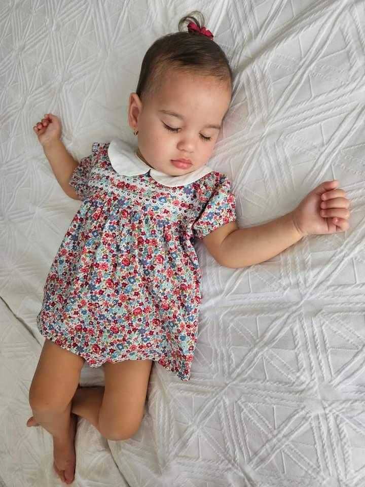 2Pcs Set Baby Girls Floral Print Collar Top and Shorts. 100% Cotton Clothing Set.: 6-12m