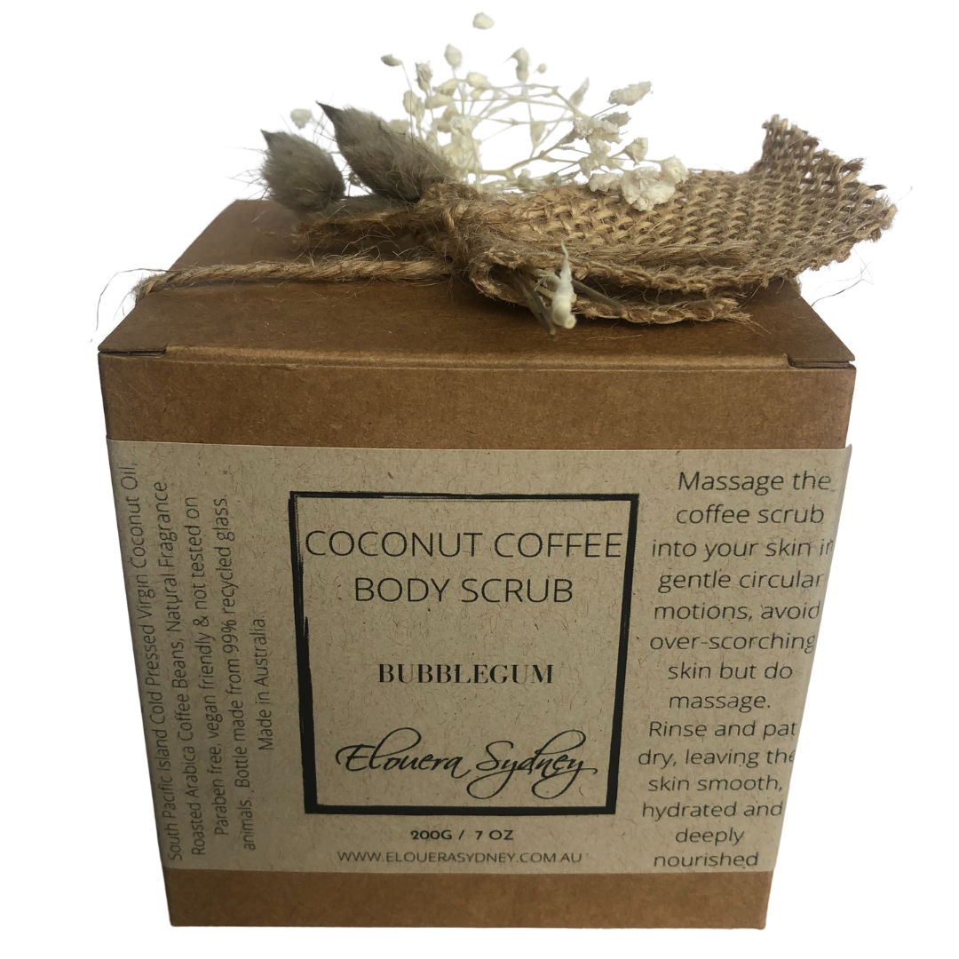 Coconut Coffee Scrub - Bubble Gum