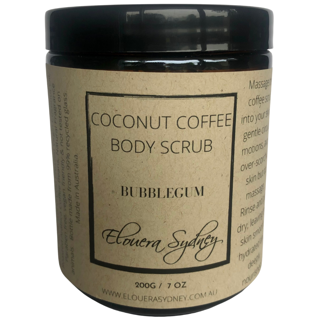 Coconut Coffee Scrub - Bubble Gum