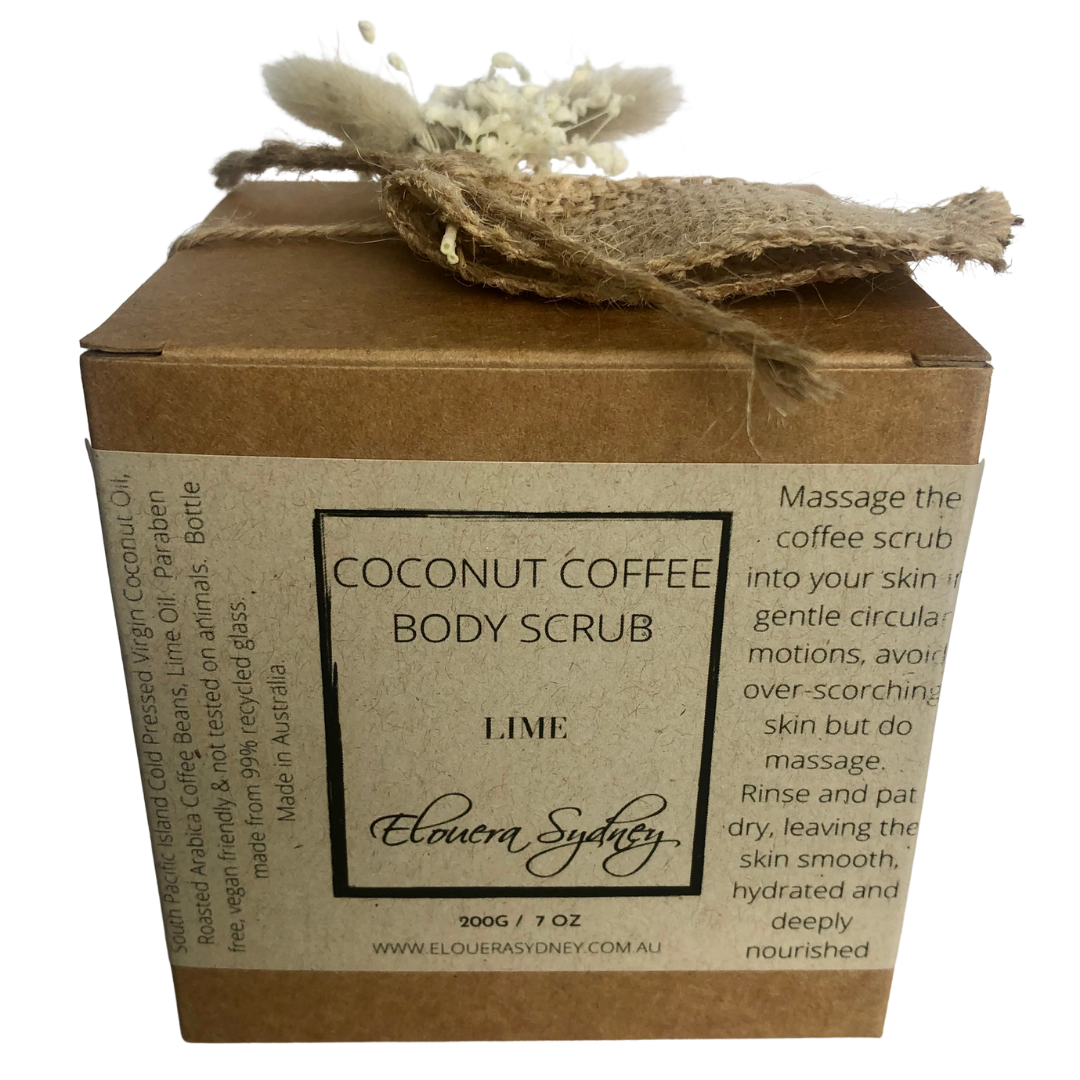 Coconut Coffee Scrub - Lime