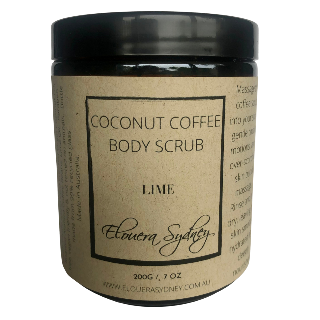 Coconut Coffee Scrub - Lime