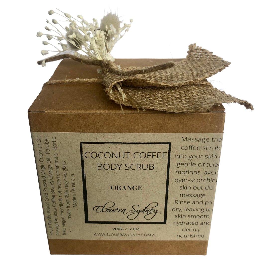 Coconut Coffee Scrub - Orange