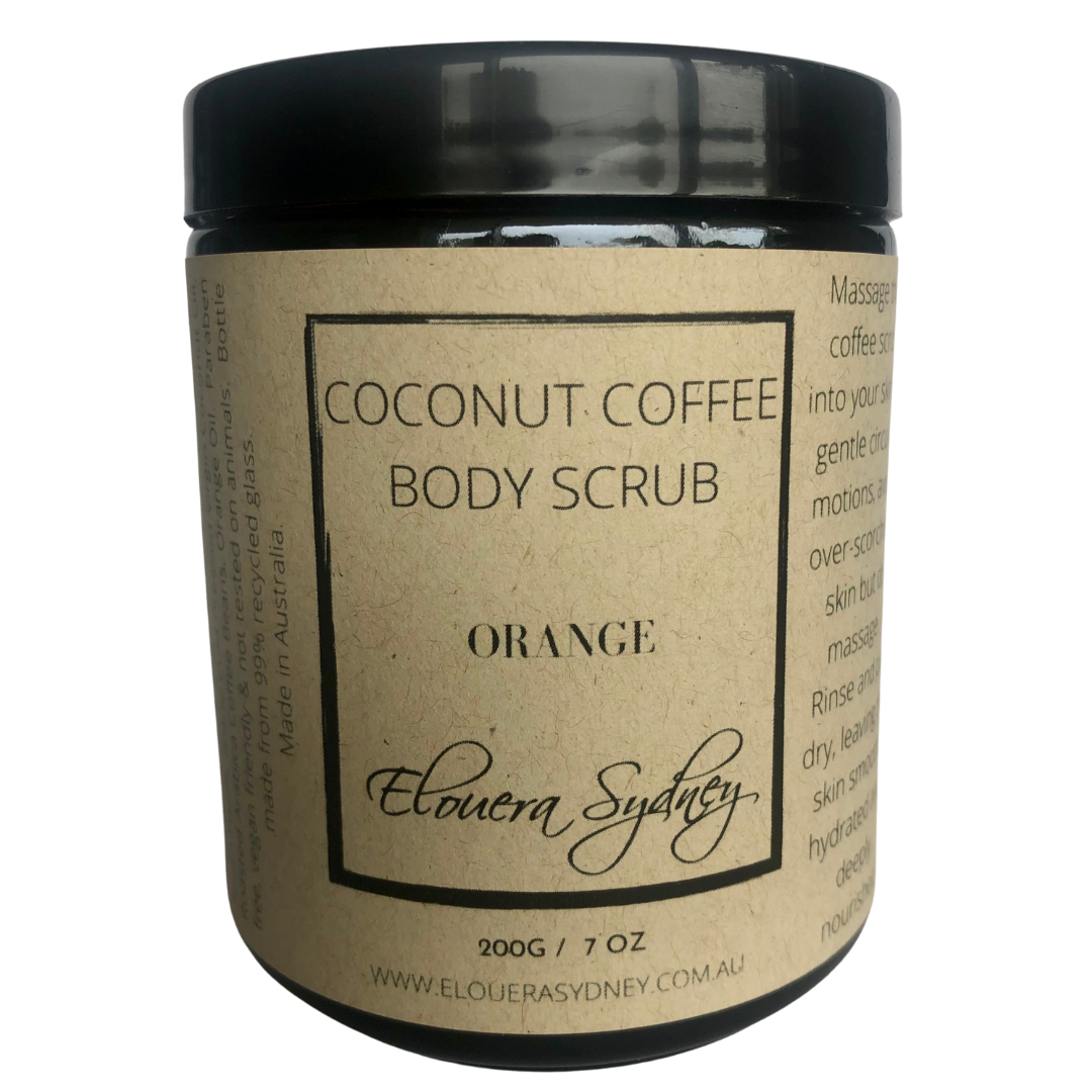 Coconut Coffee Scrub - Orange
