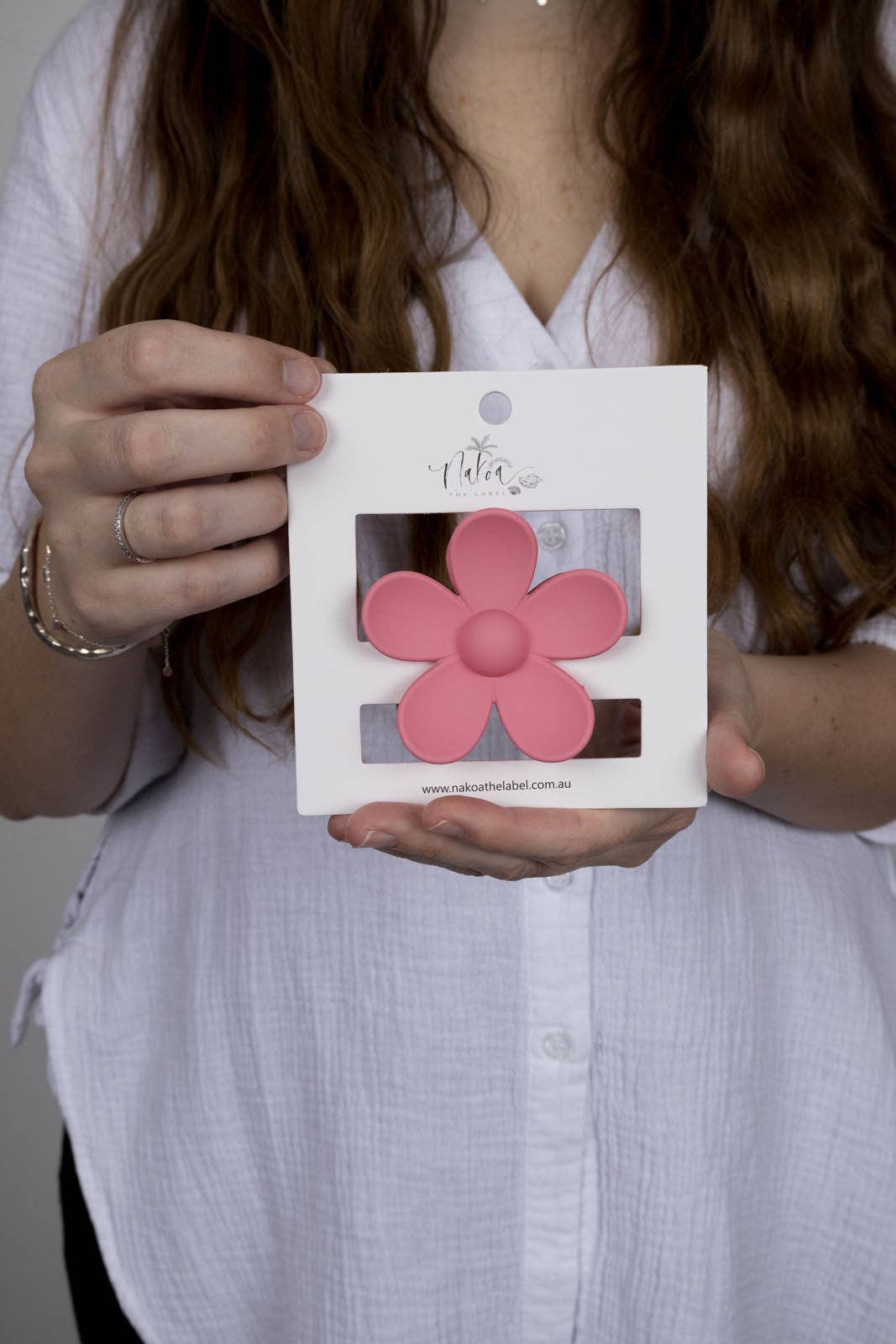 Claw Clip -- Flower - Watermelon