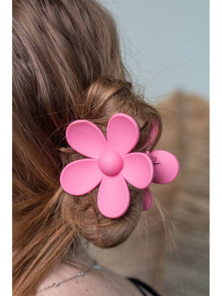 Claw Clip -- Flower - Watermelon