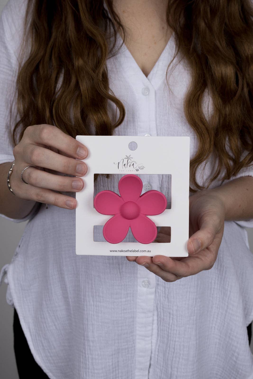 Claw Clip -- Flower - Bubblegum