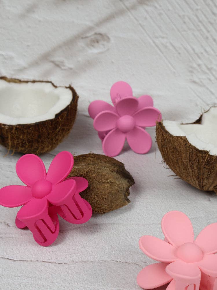 Claw Clip -- Flower - Bubblegum